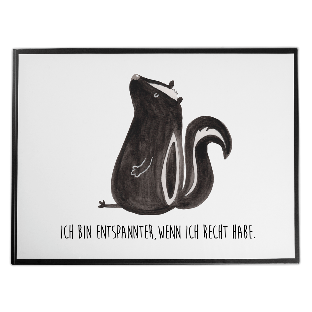 Schreibtischunterlage Stinktier sitzend Schreibunterlage, Schreibtischauflage, Bürobedarf, Büroartikel, Schreibwaren, Schreibtisch Unterlagen, Schreibtischunterlage Groß, Stinktier, Skunk, Wildtier, Raubtier, Stinker, Stinki, Spruch, Büro, Recht, Besserwisser