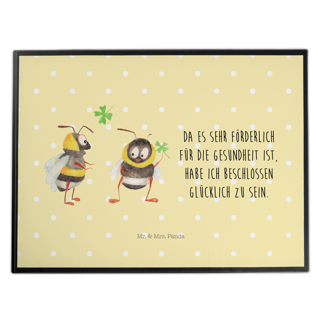 Schreibtischunterlage Hummeln mit Kleeblatt Schreibunterlage, Schreibtischauflage, Bürobedarf, Büroartikel, Schreibwaren, Schreibtisch Unterlagen, Schreibtischunterlage Groß, Tiermotive, Gute Laune, lustige Sprüche, Tiere, Hummel, Biene, Spruch positiv, Biene Deko, Spruch schön, glücklich sein, glücklich werden, Spruch fröhlich