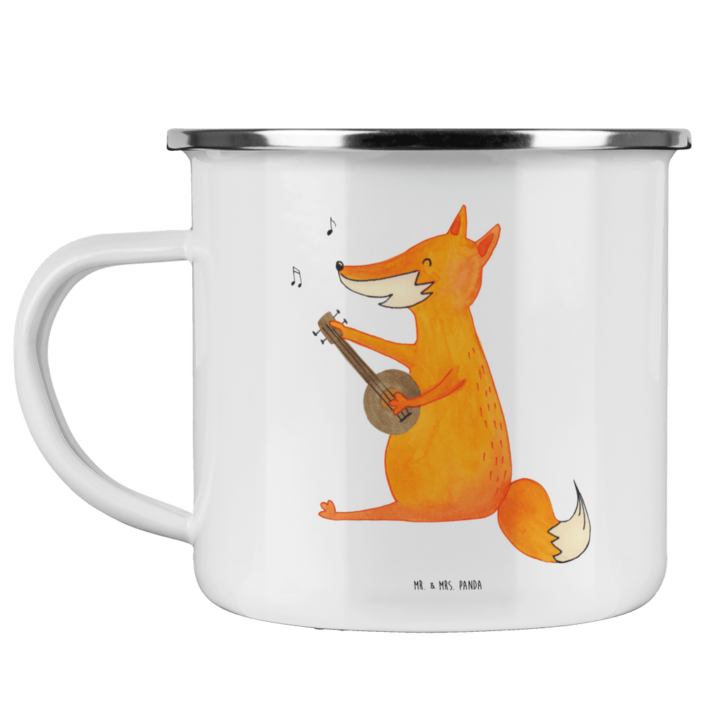 Camping Emaille Tasse Fuchs Gitarre Campingtasse, Trinkbecher, Metalltasse, Outdoor Tasse, Emaille Trinkbecher, Blechtasse Outdoor, Emaille Campingbecher, Edelstahl Trinkbecher, Metalltasse für Camping, Kaffee Blechtasse, Camping Tasse Metall, Fuchs, Füchse, Geschenk Musiker, Musik Spruch, Musikerin, Sänger, Sängerin, Gitarre
