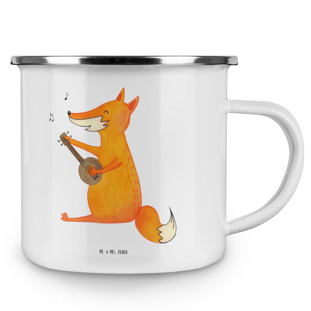 Camping Emaille Tasse Fuchs Gitarre Campingtasse, Trinkbecher, Metalltasse, Outdoor Tasse, Emaille Trinkbecher, Blechtasse Outdoor, Emaille Campingbecher, Edelstahl Trinkbecher, Metalltasse für Camping, Kaffee Blechtasse, Camping Tasse Metall, Fuchs, Füchse, Geschenk Musiker, Musik Spruch, Musikerin, Sänger, Sängerin, Gitarre