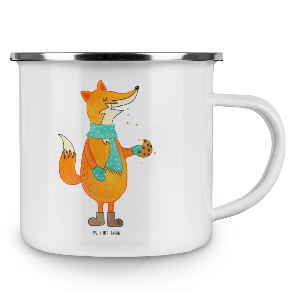 Camping Emaille Tasse Fuchs Keks Campingtasse, Trinkbecher, Metalltasse, Outdoor Tasse, Emaille Trinkbecher, Blechtasse Outdoor, Emaille Campingbecher, Edelstahl Trinkbecher, Metalltasse für Camping, Kaffee Blechtasse, Camping Tasse Metall, Fuchs, Füchse, Backen Spruch, Kekse, Winter, Weihnachtszeit, Plätzchen, Liebe, Küche Deko