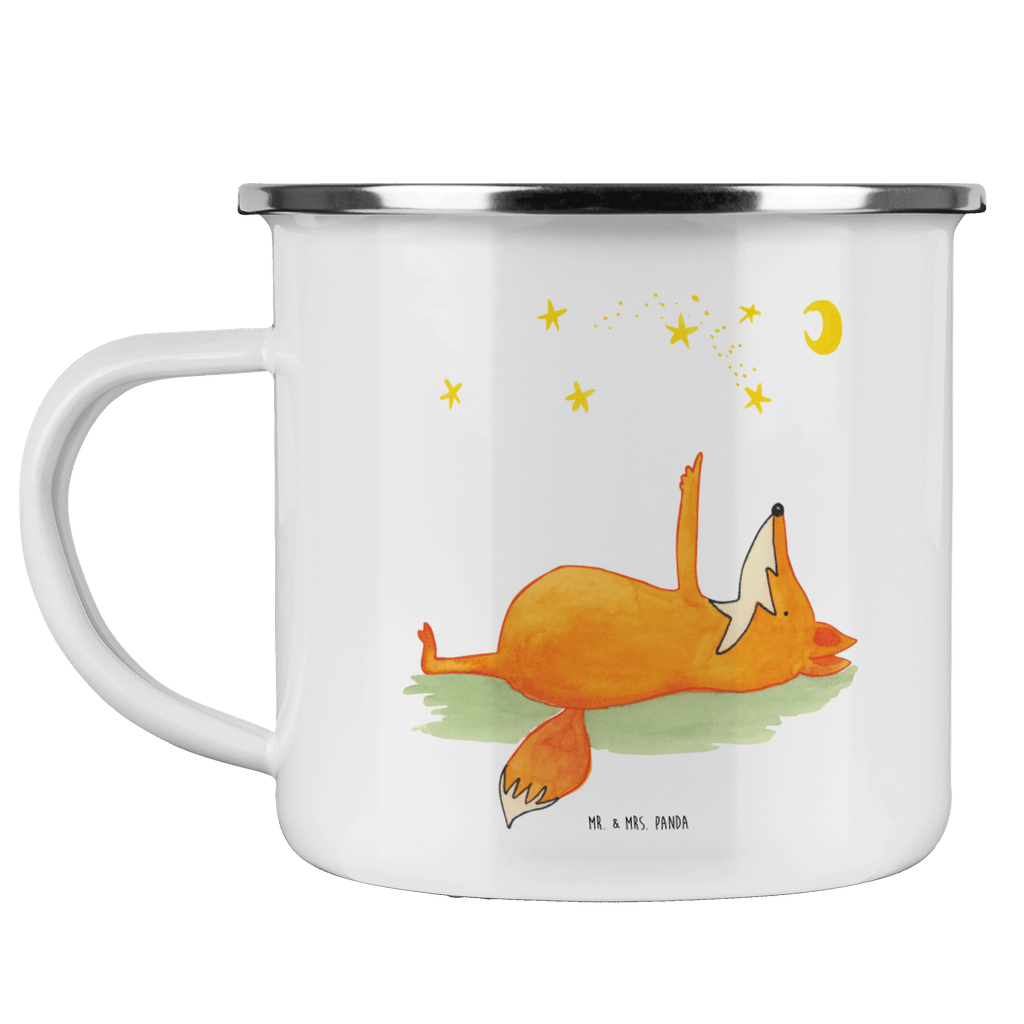 Camping Emaille Tasse Fuchs Sterne Campingtasse, Trinkbecher, Metalltasse, Outdoor Tasse, Emaille Trinkbecher, Blechtasse Outdoor, Emaille Campingbecher, Edelstahl Trinkbecher, Metalltasse für Camping, Kaffee Blechtasse, Camping Tasse Metall, Fuchs, Füchse, tröstende Worte, Spruch positiv, Spruch schön, Romantik, Always Look on the Bright Side of Life