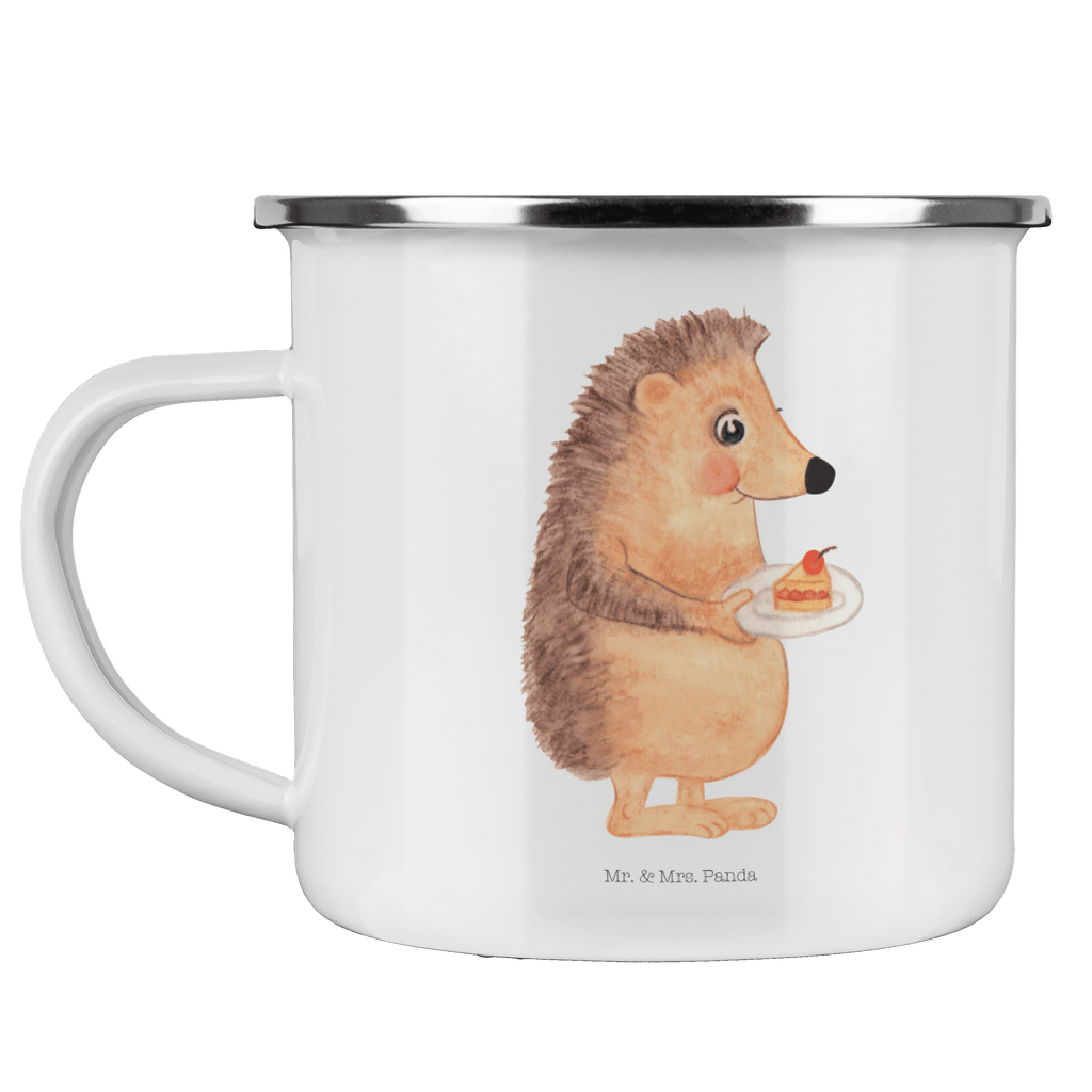 Camping Emaille Tasse Igel mit Kuchenstück Campingtasse, Trinkbecher, Metalltasse, Outdoor Tasse, Emaille Trinkbecher, Blechtasse Outdoor, Emaille Campingbecher, Edelstahl Trinkbecher, Metalltasse für Camping, Kaffee Blechtasse, Camping Tasse Metall, Tiermotive, Gute Laune, lustige Sprüche, Tiere, Igel, Essen Spruch, Kuchen, Backen Geschenk, Kuchen backen, Einladung Party, Geburtstagskuchen, Torte