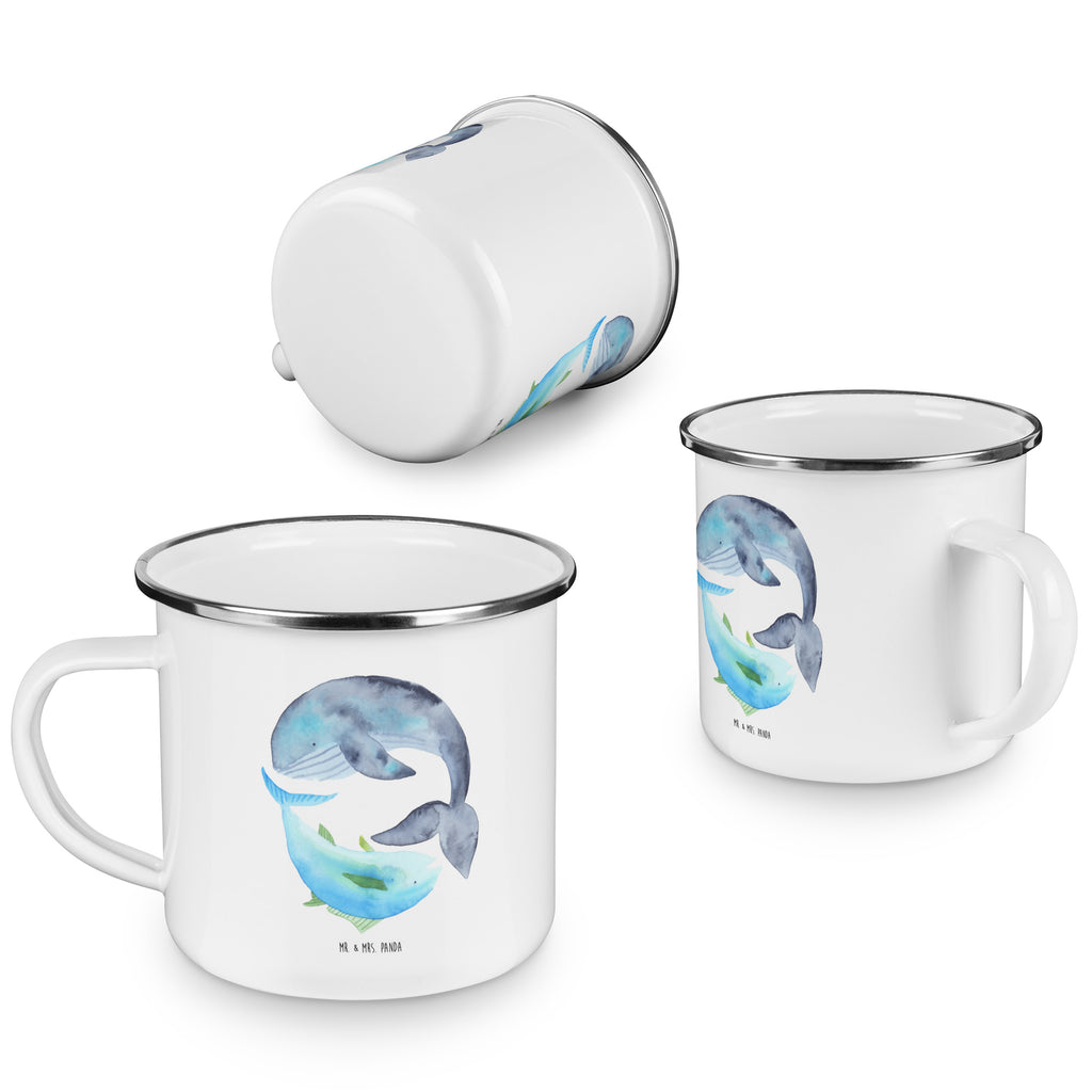 Camping Emaille Tasse Walfisch & Thunfisch Campingtasse, Trinkbecher, Metalltasse, Outdoor Tasse, Emaille Trinkbecher, Blechtasse Outdoor, Emaille Campingbecher, Edelstahl Trinkbecher, Metalltasse für Camping, Kaffee Blechtasse, Camping Tasse Metall, Tiermotive, Gute Laune, lustige Sprüche, Tiere, Wal, Wahl, Tunfisch, Wortwitz lustig, Spruch lustig, Flachwitz, Witz, Spruch des Tages, Flachwitz Geschenk