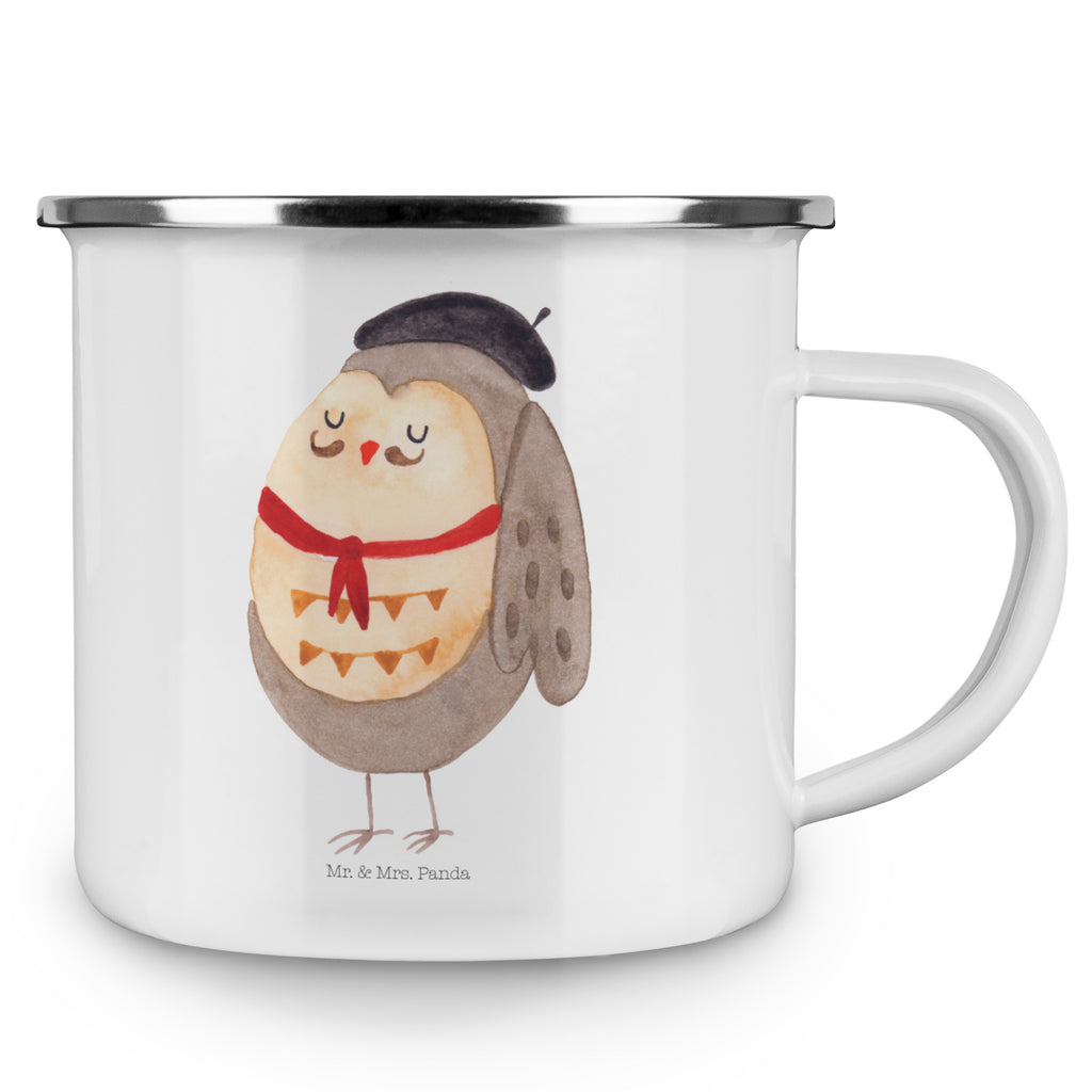 Camping Emaille Tasse Eule Französisch Campingtasse, Trinkbecher, Metalltasse, Outdoor Tasse, Emaille Trinkbecher, Blechtasse Outdoor, Emaille Campingbecher, Edelstahl Trinkbecher, Metalltasse für Camping, Kaffee Blechtasse, Camping Tasse Metall, Eule, Eulen, Eule Deko, Owl, hibou, La vie est belle, das Leben ist schön, Spruch schön, Spruch Französisch, Frankreich