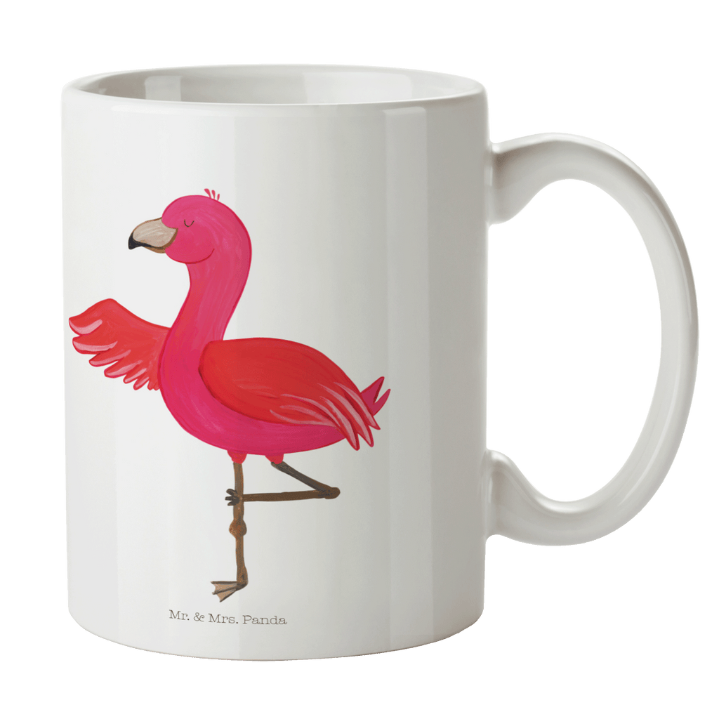 Tasse Flamingo Yoga Flamingo, Vogel, Yoga, Namaste, Achtsamkeit, Yoga-Übung, Entspannung, Ärger, Aufregen, Tiefenentspannung Becher, Kaffeetasse, Kaffeebecher, Tee, Frühstück, Büro  Flamingo