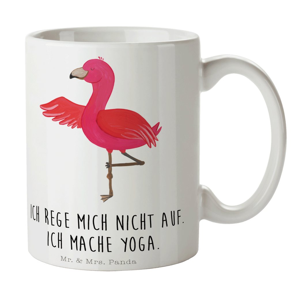 Tasse Flamingo Yoga Flamingo, Vogel, Yoga, Namaste, Achtsamkeit, Yoga-Übung, Entspannung, Ärger, Aufregen, Tiefenentspannung Becher, Kaffeetasse, Kaffeebecher, Tee, Frühstück, Büro  Flamingo