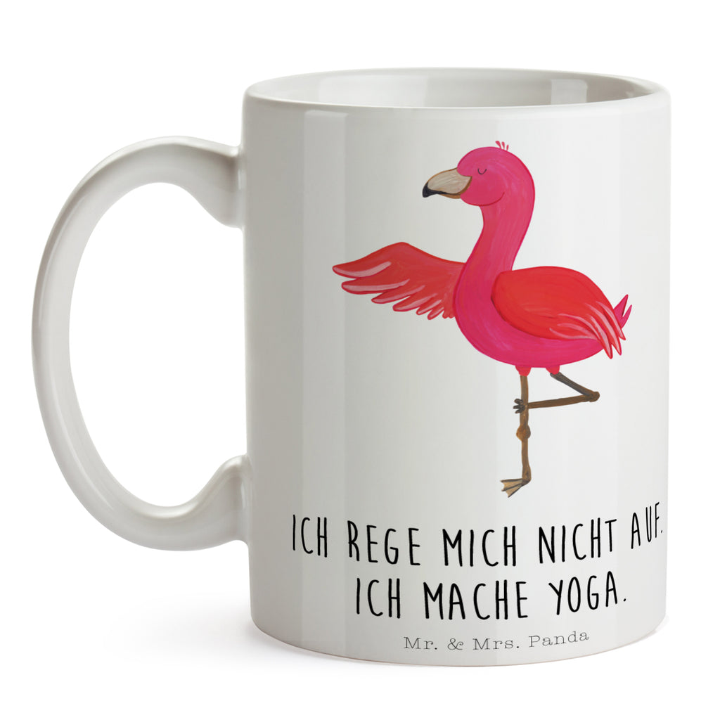 Tasse Flamingo Yoga Flamingo, Vogel, Yoga, Namaste, Achtsamkeit, Yoga-Übung, Entspannung, Ärger, Aufregen, Tiefenentspannung Becher, Kaffeetasse, Kaffeebecher, Tee, Frühstück, Büro  Flamingo