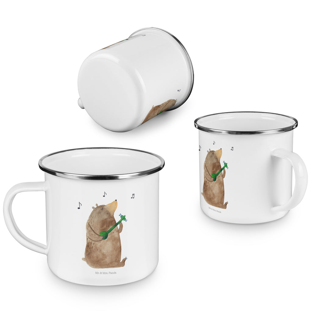 Camping Emaille Tasse Bär Lied Campingtasse, Trinkbecher, Metalltasse, Outdoor Tasse, Emaille Trinkbecher, Blechtasse Outdoor, Emaille Campingbecher, Edelstahl Trinkbecher, Metalltasse für Camping, Kaffee Blechtasse, Camping Tasse Metall, Bär, Teddy, Teddybär, Bärchen, Bear, Liebeslied, Lied, Song, Valentinstag, Valentine, Geschenk, Partner, Liebe, Freundin, Frau, Herz, Spruch