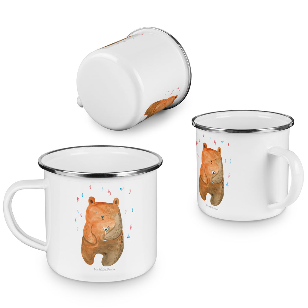 Camping Emaille Tasse Bär Party Campingtasse, Trinkbecher, Metalltasse, Outdoor Tasse, Emaille Trinkbecher, Blechtasse Outdoor, Emaille Campingbecher, Edelstahl Trinkbecher, Metalltasse für Camping, Kaffee Blechtasse, Camping Tasse Metall, Bär, Teddy, Teddybär, Geburtstag, Geburtstagsgeschenk, Geschenk, Party, Feiern, Abfeiern, Mitbringsel, Gute Laune, Lustig