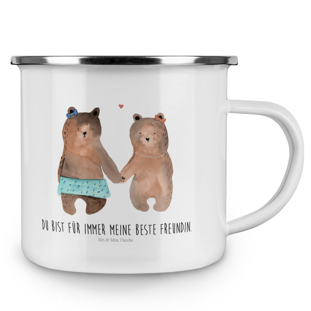 Camping Emaille Tasse Bär Freundin Campingtasse, Trinkbecher, Metalltasse, Outdoor Tasse, Emaille Trinkbecher, Blechtasse Outdoor, Emaille Campingbecher, Edelstahl Trinkbecher, Metalltasse für Camping, Kaffee Blechtasse, Camping Tasse Metall, Bär, Teddy, Teddybär, Bär Freundin Beste Freund Liebe Liebesbeweis Verliebt Kumpel Kumpeliene
