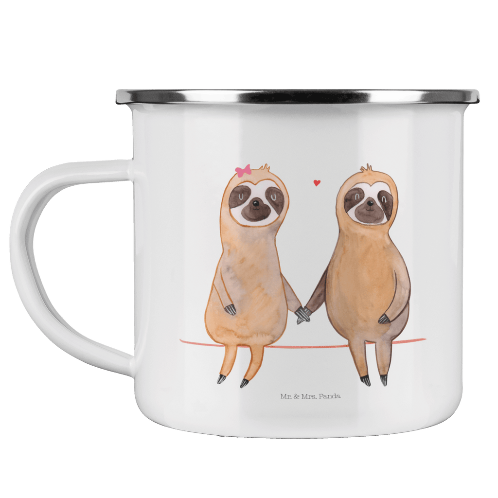 Camping Emaille Tasse Faultier Pärchen Campingtasse, Trinkbecher, Metalltasse, Outdoor Tasse, Emaille Trinkbecher, Blechtasse Outdoor, Emaille Campingbecher, Edelstahl Trinkbecher, Metalltasse für Camping, Kaffee Blechtasse, Camping Tasse Metall, Faultier, Faultier Geschenk, Faultier Deko, Faultiere, faul, Lieblingstier, Liebe, Liebespaar, Faultierliebe, Faultierpärchen, verliebt, verlobt, gemeinsam, relaxen, Pärchen, Beziehung, Langsamkeit