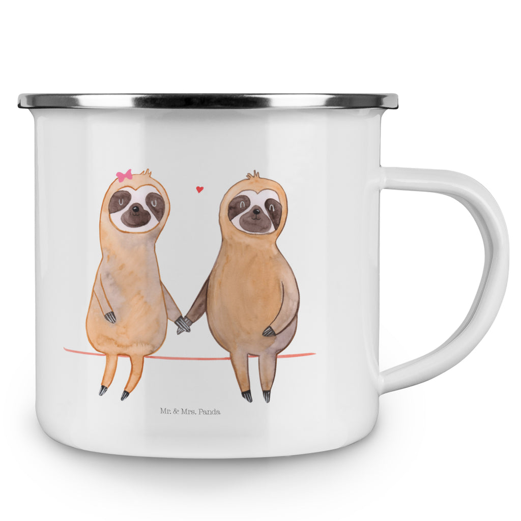 Camping Emaille Tasse Faultier Pärchen Campingtasse, Trinkbecher, Metalltasse, Outdoor Tasse, Emaille Trinkbecher, Blechtasse Outdoor, Emaille Campingbecher, Edelstahl Trinkbecher, Metalltasse für Camping, Kaffee Blechtasse, Camping Tasse Metall, Faultier, Faultier Geschenk, Faultier Deko, Faultiere, faul, Lieblingstier, Liebe, Liebespaar, Faultierliebe, Faultierpärchen, verliebt, verlobt, gemeinsam, relaxen, Pärchen, Beziehung, Langsamkeit
