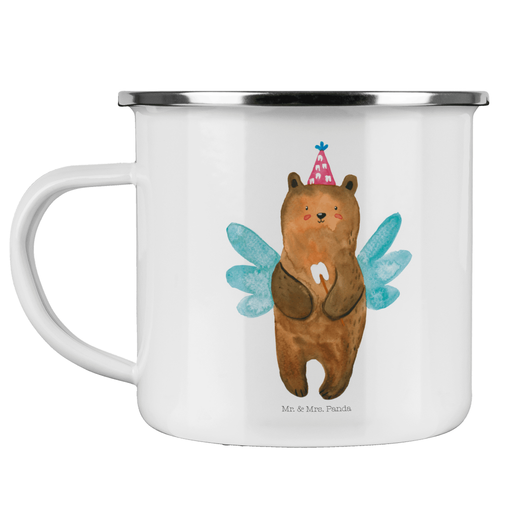 Camping Emaille Tasse Zahnfee Bär Campingtasse, Trinkbecher, Metalltasse, Outdoor Tasse, Emaille Trinkbecher, Blechtasse Outdoor, Emaille Campingbecher, Edelstahl Trinkbecher, Metalltasse für Camping, Kaffee Blechtasse, Camping Tasse Metall, Bär, Teddy, Teddybär, Zahnfee, Fee, Milchzahn, Erster Zahn