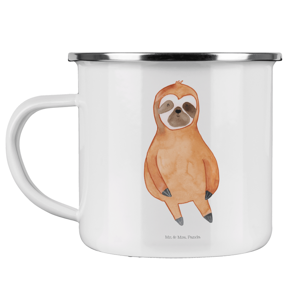 Camping Emaille Tasse Faultier Zufrieden Campingtasse, Trinkbecher, Metalltasse, Outdoor Tasse, Emaille Trinkbecher, Blechtasse Outdoor, Emaille Campingbecher, Edelstahl Trinkbecher, Metalltasse für Camping, Kaffee Blechtasse, Camping Tasse Metall, Faultier, Faultier Geschenk, Faultier Deko, Faultiere, faul, Lieblingstier, Pause, relaxen, Glück, glücklich, zufrieden, happy, Zufriedenheit, Gelassenheit, Ruhe, Frieden