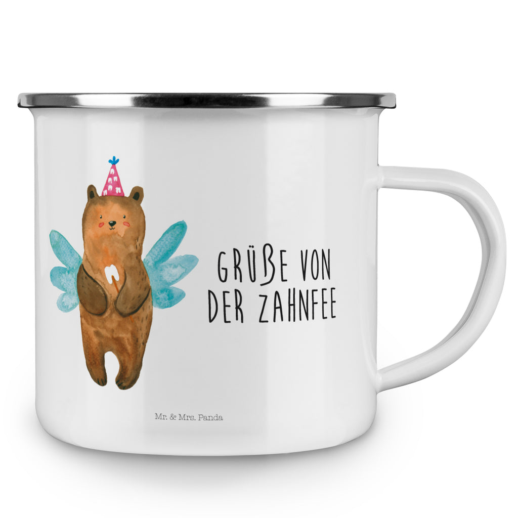 Camping Emaille Tasse Zahnfee Bär Campingtasse, Trinkbecher, Metalltasse, Outdoor Tasse, Emaille Trinkbecher, Blechtasse Outdoor, Emaille Campingbecher, Edelstahl Trinkbecher, Metalltasse für Camping, Kaffee Blechtasse, Camping Tasse Metall, Bär, Teddy, Teddybär, Zahnfee, Fee, Milchzahn, Erster Zahn