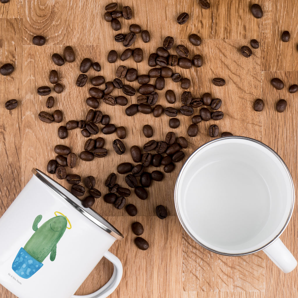Camping Emaille Tasse Kaktus Heilig Campingtasse, Trinkbecher, Metalltasse, Outdoor Tasse, Emaille Trinkbecher, Blechtasse Outdoor, Emaille Campingbecher, Edelstahl Trinkbecher, Metalltasse für Camping, Kaffee Blechtasse, Camping Tasse Metall, Kaktus, Kakteen, frech, lustig, Kind, Eltern, Familie, Bruder, Schwester, Schwestern, Freundin, Heiligenschein