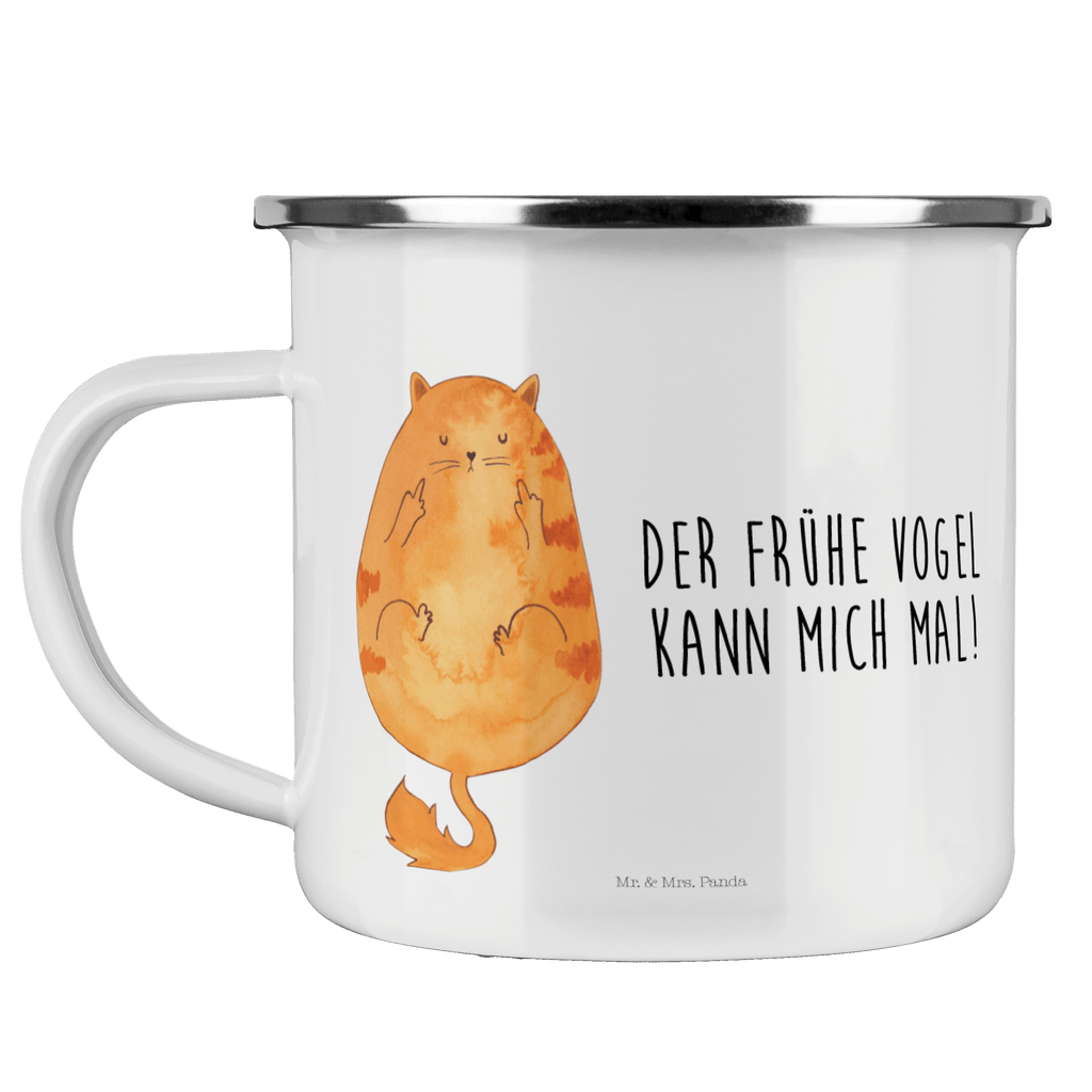 Camping Emaille Tasse Katze Frühaufsteher Campingtasse, Trinkbecher, Metalltasse, Outdoor Tasse, Emaille Trinkbecher, Blechtasse Outdoor, Emaille Campingbecher, Edelstahl Trinkbecher, Metalltasse für Camping, Kaffee Blechtasse, Camping Tasse Metall, Katze, Katzenmotiv, Katzenfan, Katzendeko, Katzenfreund, Katzenliebhaber, Katzenprodukte, Katzenartikel, Katzenaccessoires, Katzensouvenirs, Katzenliebhaberprodukte, Katzenmotive, Der frühe Vogel kann mich mal, Morgenmuffel, Frühaufsteher, Kaffee, Katzen, Kater, Mietze