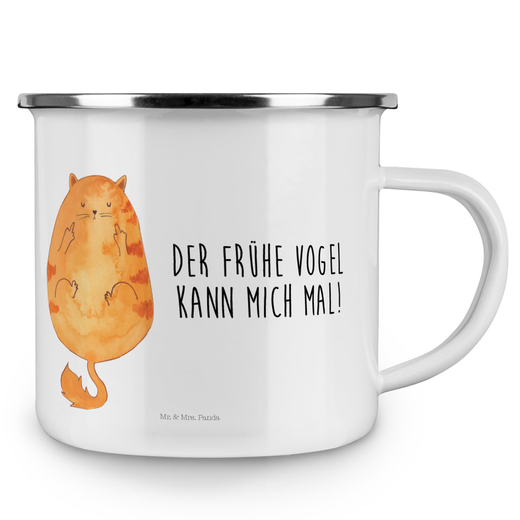 Camping Emaille Tasse Katze Frühaufsteher Campingtasse, Trinkbecher, Metalltasse, Outdoor Tasse, Emaille Trinkbecher, Blechtasse Outdoor, Emaille Campingbecher, Edelstahl Trinkbecher, Metalltasse für Camping, Kaffee Blechtasse, Camping Tasse Metall, Katze, Katzenmotiv, Katzenfan, Katzendeko, Katzenfreund, Katzenliebhaber, Katzenprodukte, Katzenartikel, Katzenaccessoires, Katzensouvenirs, Katzenliebhaberprodukte, Katzenmotive, Der frühe Vogel kann mich mal, Morgenmuffel, Frühaufsteher, Kaffee, Katzen, Kater, Mietze