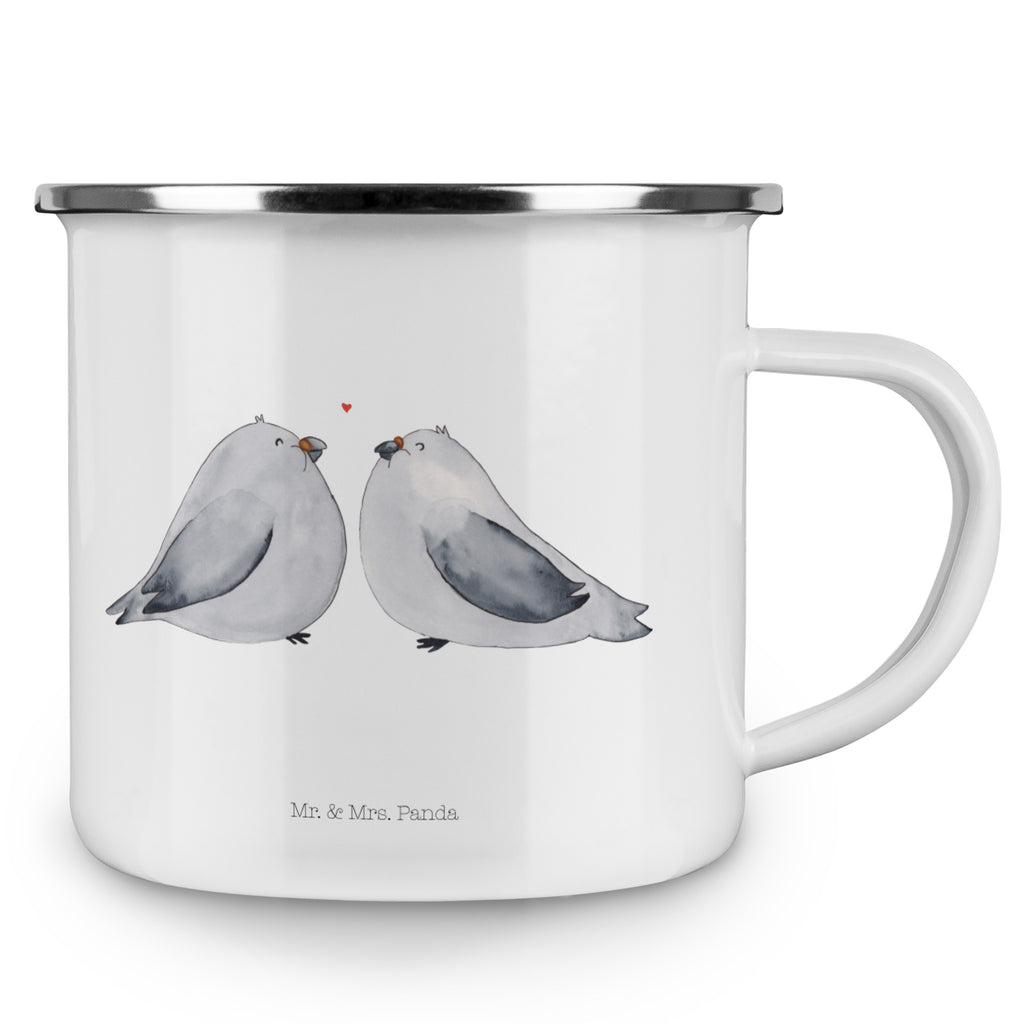 Camping Emaille Tasse Turteltauben Liebe Campingtasse, Trinkbecher, Metalltasse, Outdoor Tasse, Emaille Trinkbecher, Blechtasse Outdoor, Emaille Campingbecher, Edelstahl Trinkbecher, Metalltasse für Camping, Kaffee Blechtasse, Camping Tasse Metall, Liebe, Partner, Freund, Freundin, Ehemann, Ehefrau, Heiraten, Verlobung, Heiratsantrag, Liebesgeschenk, Jahrestag, Hocheitstag, Turteltauben, Turteltäubchen, Tauben, Verliebt, Verlobt, Verheiratet, Geschenk Freundin, Geschenk Freund, Liebesbeweis, Hochzeitstag, Geschenk Hochzeit