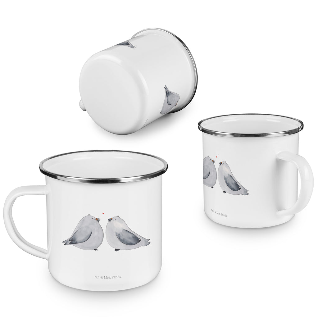 Camping Emaille Tasse Turteltauben Liebe Campingtasse, Trinkbecher, Metalltasse, Outdoor Tasse, Emaille Trinkbecher, Blechtasse Outdoor, Emaille Campingbecher, Edelstahl Trinkbecher, Metalltasse für Camping, Kaffee Blechtasse, Camping Tasse Metall, Liebe, Partner, Freund, Freundin, Ehemann, Ehefrau, Heiraten, Verlobung, Heiratsantrag, Liebesgeschenk, Jahrestag, Hocheitstag, Turteltauben, Turteltäubchen, Tauben, Verliebt, Verlobt, Verheiratet, Geschenk Freundin, Geschenk Freund, Liebesbeweis, Hochzeitstag, Geschenk Hochzeit