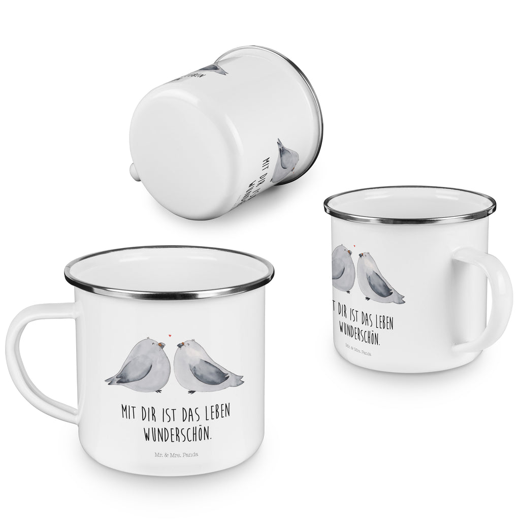 Camping Emaille Tasse Turteltauben Liebe Campingtasse, Trinkbecher, Metalltasse, Outdoor Tasse, Emaille Trinkbecher, Blechtasse Outdoor, Emaille Campingbecher, Edelstahl Trinkbecher, Metalltasse für Camping, Kaffee Blechtasse, Camping Tasse Metall, Liebe, Partner, Freund, Freundin, Ehemann, Ehefrau, Heiraten, Verlobung, Heiratsantrag, Liebesgeschenk, Jahrestag, Hocheitstag, Turteltauben, Turteltäubchen, Tauben, Verliebt, Verlobt, Verheiratet, Geschenk Freundin, Geschenk Freund, Liebesbeweis, Hochzeitstag, Geschenk Hochzeit