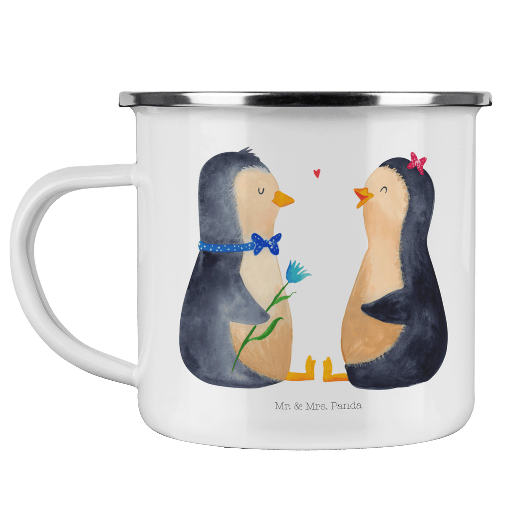 Camping Emaille Tasse Pinguin Pärchen Campingtasse, Trinkbecher, Metalltasse, Outdoor Tasse, Emaille Trinkbecher, Blechtasse Outdoor, Emaille Campingbecher, Edelstahl Trinkbecher, Metalltasse für Camping, Kaffee Blechtasse, Camping Tasse Metall, Pinguin, Pinguine, Liebe, Liebespaar, Liebesbeweis, Liebesgeschenk, Verlobung, Jahrestag, Hochzeitstag, Hochzeit, Hochzeitsgeschenk, große Liebe, Traumpaar