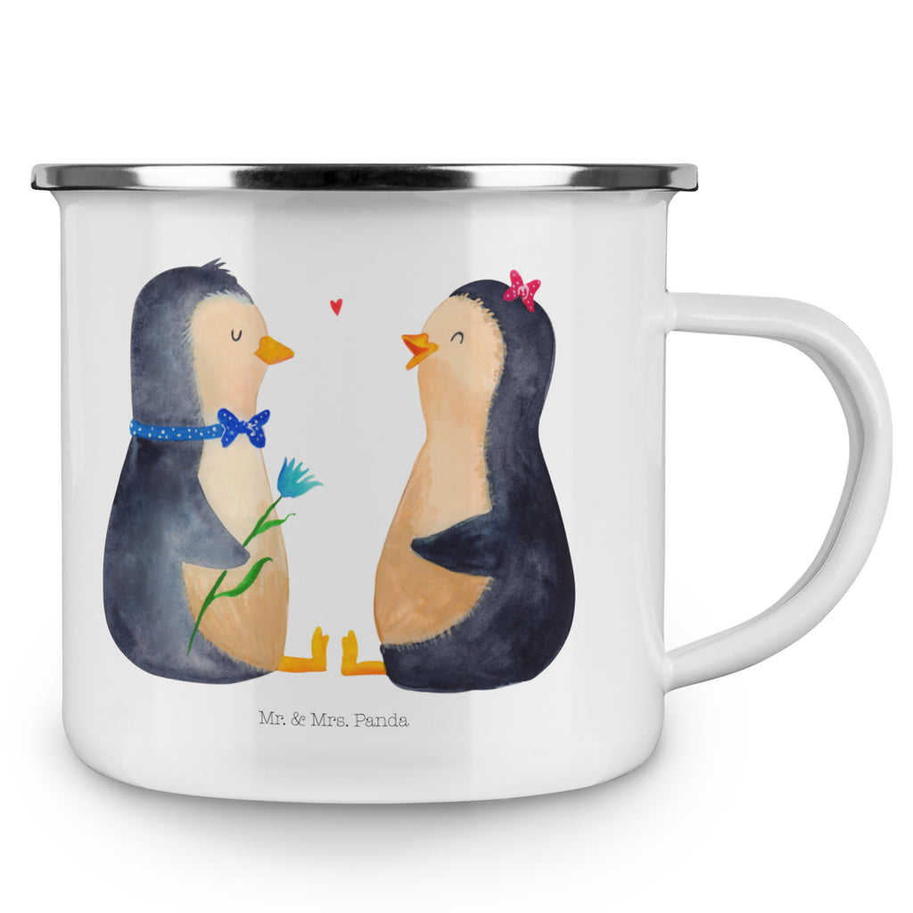 Camping Emaille Tasse Pinguin Pärchen Campingtasse, Trinkbecher, Metalltasse, Outdoor Tasse, Emaille Trinkbecher, Blechtasse Outdoor, Emaille Campingbecher, Edelstahl Trinkbecher, Metalltasse für Camping, Kaffee Blechtasse, Camping Tasse Metall, Pinguin, Pinguine, Liebe, Liebespaar, Liebesbeweis, Liebesgeschenk, Verlobung, Jahrestag, Hochzeitstag, Hochzeit, Hochzeitsgeschenk, große Liebe, Traumpaar