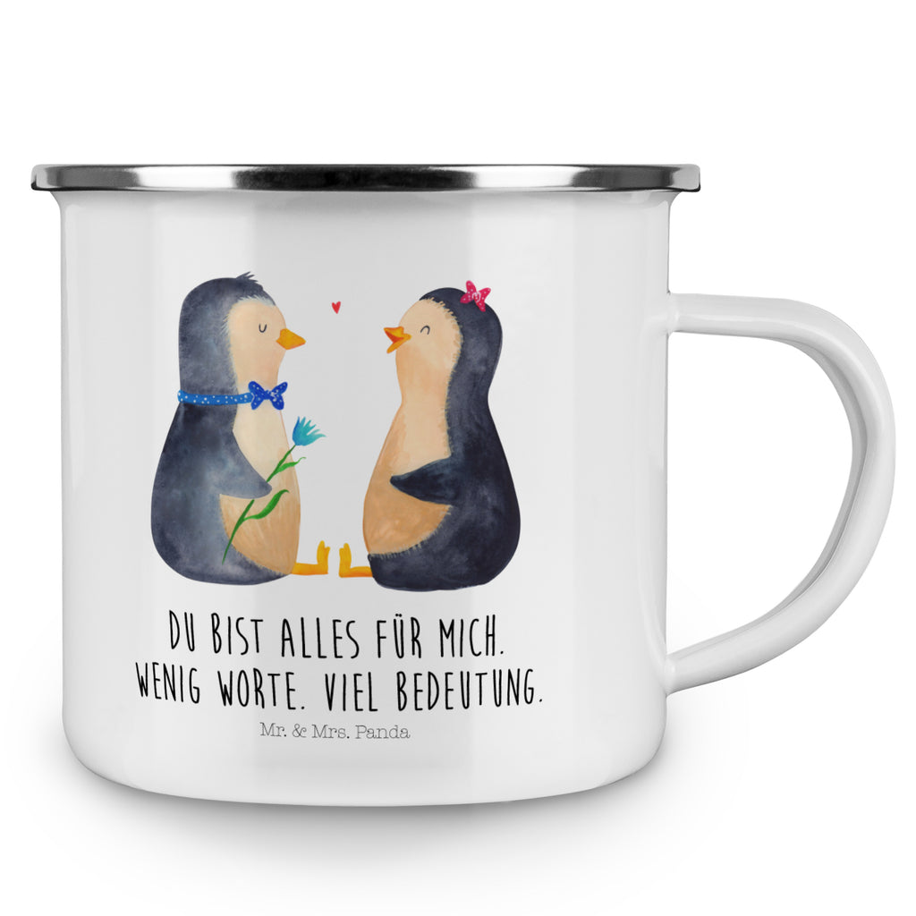 Camping Emaille Tasse Pinguin Pärchen Campingtasse, Trinkbecher, Metalltasse, Outdoor Tasse, Emaille Trinkbecher, Blechtasse Outdoor, Emaille Campingbecher, Edelstahl Trinkbecher, Metalltasse für Camping, Kaffee Blechtasse, Camping Tasse Metall, Pinguin, Pinguine, Liebe, Liebespaar, Liebesbeweis, Liebesgeschenk, Verlobung, Jahrestag, Hochzeitstag, Hochzeit, Hochzeitsgeschenk, große Liebe, Traumpaar