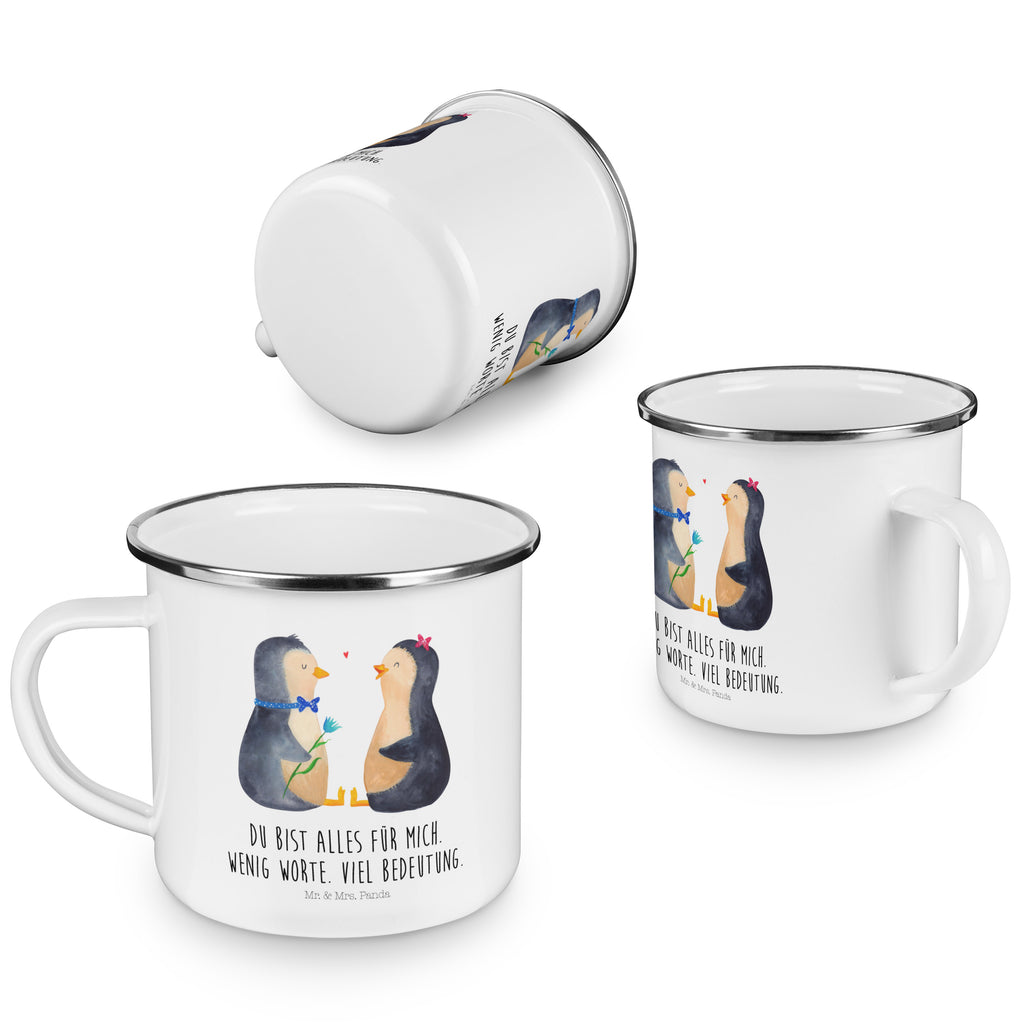 Camping Emaille Tasse Pinguin Pärchen Campingtasse, Trinkbecher, Metalltasse, Outdoor Tasse, Emaille Trinkbecher, Blechtasse Outdoor, Emaille Campingbecher, Edelstahl Trinkbecher, Metalltasse für Camping, Kaffee Blechtasse, Camping Tasse Metall, Pinguin, Pinguine, Liebe, Liebespaar, Liebesbeweis, Liebesgeschenk, Verlobung, Jahrestag, Hochzeitstag, Hochzeit, Hochzeitsgeschenk, große Liebe, Traumpaar