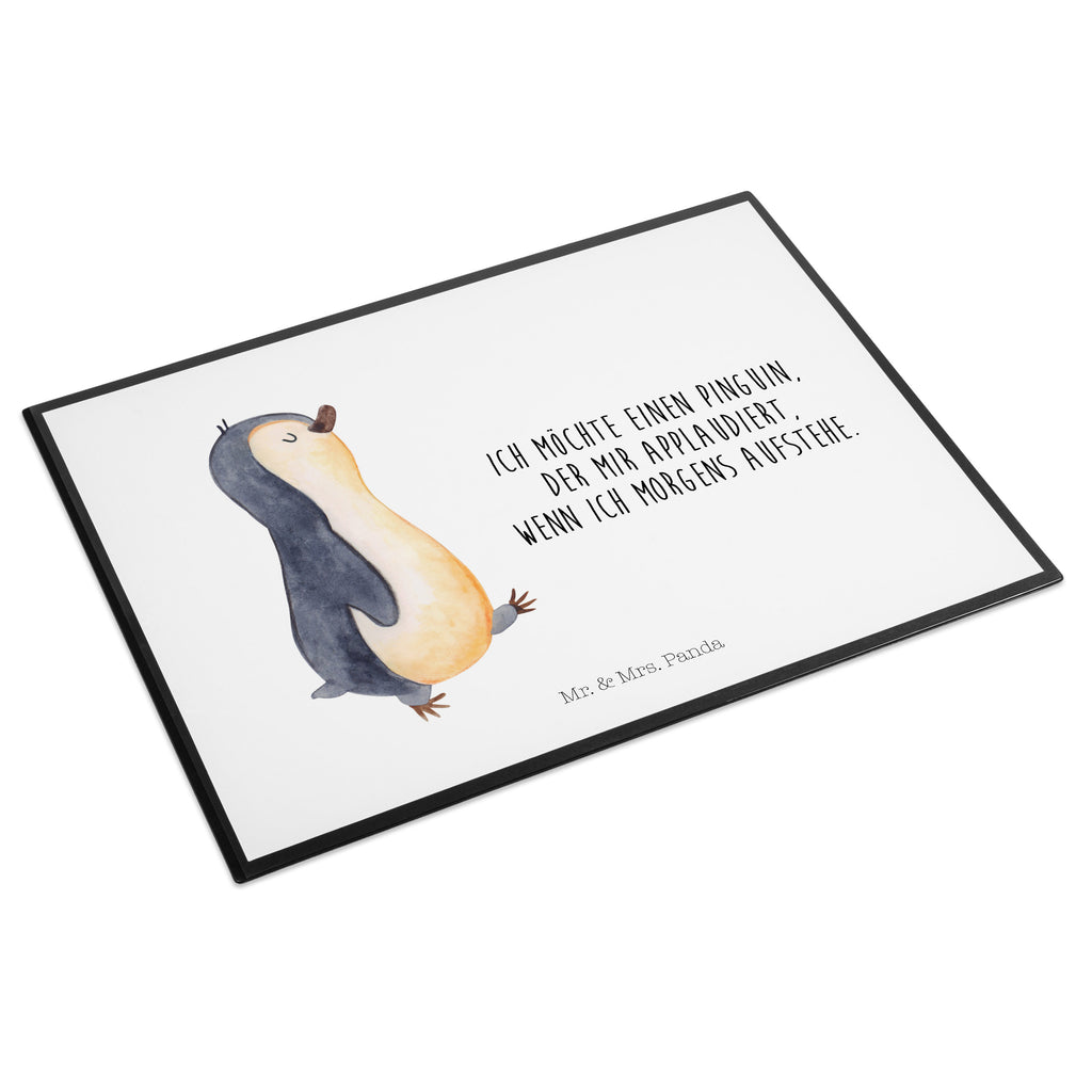 Schreibtischunterlage Pinguin marschierend Schreibunterlage, Schreibtischauflage, Bürobedarf, Büroartikel, Schreibwaren, Schreibtisch Unterlagen, Schreibtischunterlage Groß, Pinguin, Pinguine, Frühaufsteher, Langschläfer, Bruder, Schwester, Familie