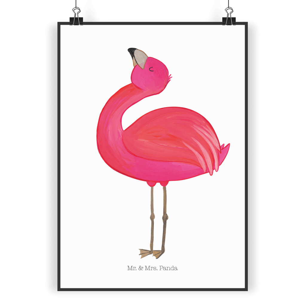 Poster Flamingo stolz Poster, Wandposter, Bild, Wanddeko, Küchenposter, Kinderposter, Wanddeko Bild, Raumdekoration, Wanddekoration, Handgemaltes Poster, Mr. & Mrs. Panda Poster, Designposter, Kunstdruck, Posterdruck, Flamingo, stolz, Freude, Selbstliebe, Selbstakzeptanz, Freundin, beste Freundin, Tochter, Mama, Schwester