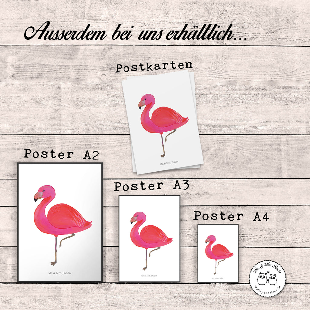 Poster Flamingo classic Poster, Wandposter, Bild, Wanddeko, Küchenposter, Kinderposter, Wanddeko Bild, Raumdekoration, Wanddekoration, Handgemaltes Poster, Mr. & Mrs. Panda Poster, Designposter, Kunstdruck, Posterdruck, Flamingo, Einzigartig, Selbstliebe, Stolz, ich, für mich, Spruch, Freundin, Freundinnen, Außenseiter, Sohn, Tochter, Geschwister