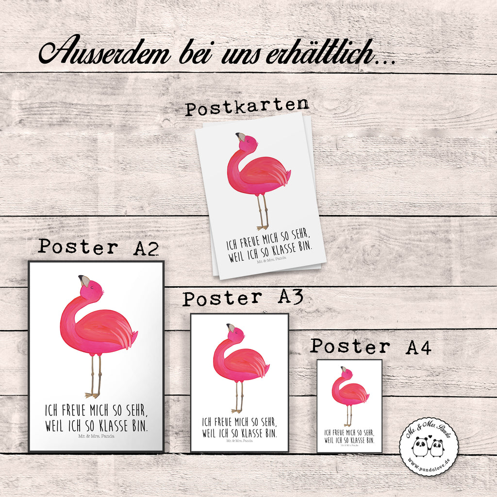 Poster Flamingo stolz Poster, Wandposter, Bild, Wanddeko, Küchenposter, Kinderposter, Wanddeko Bild, Raumdekoration, Wanddekoration, Handgemaltes Poster, Mr. & Mrs. Panda Poster, Designposter, Kunstdruck, Posterdruck, Flamingo, stolz, Freude, Selbstliebe, Selbstakzeptanz, Freundin, beste Freundin, Tochter, Mama, Schwester