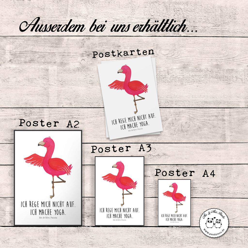 Poster Flamingo Yoga Poster, Wandposter, Bild, Wanddeko, Küchenposter, Kinderposter, Wanddeko Bild, Raumdekoration, Wanddekoration, Handgemaltes Poster, Mr. & Mrs. Panda Poster, Designposter, Kunstdruck, Posterdruck, Flamingo, Vogel, Yoga, Namaste, Achtsamkeit, Yoga-Übung, Entspannung, Ärger, Aufregen, Tiefenentspannung