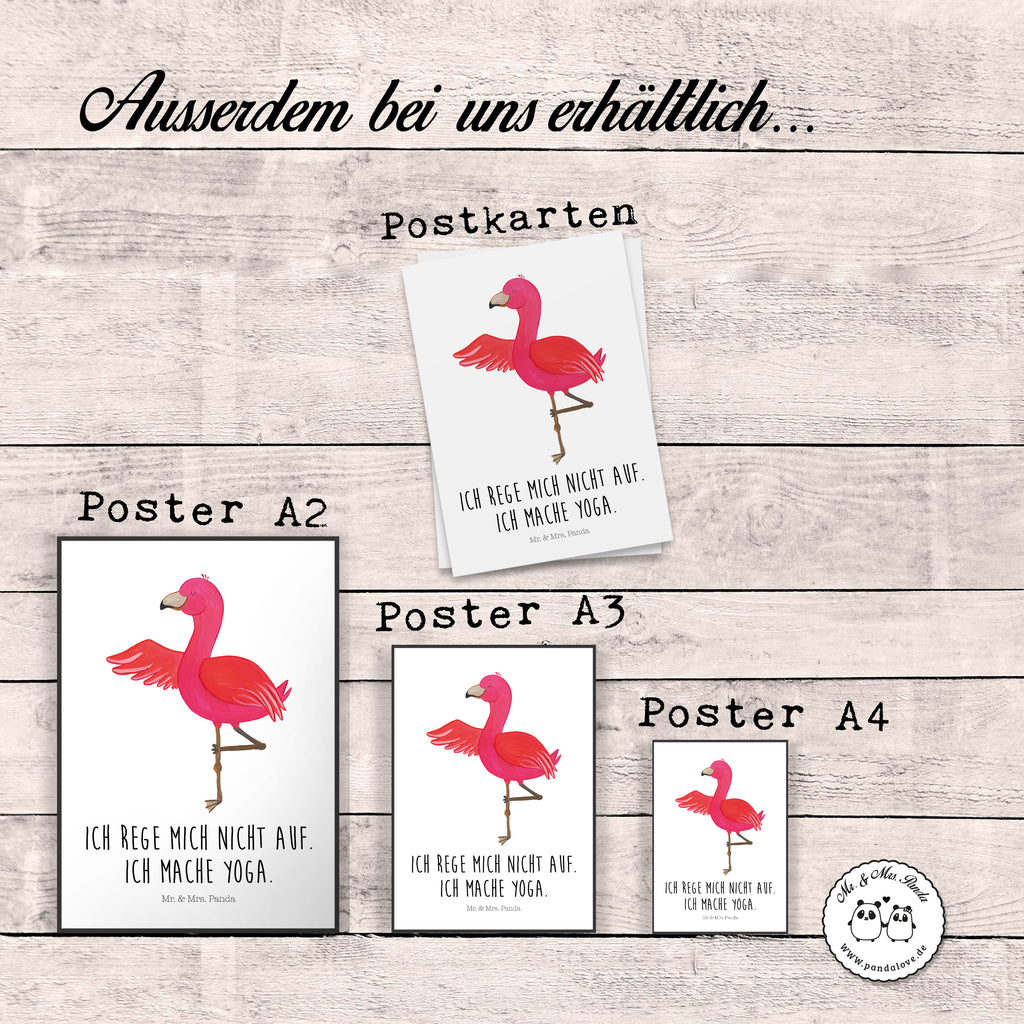 Poster Flamingo Yoga Poster, Wandposter, Bild, Wanddeko, Küchenposter, Kinderposter, Wanddeko Bild, Raumdekoration, Wanddekoration, Handgemaltes Poster, Mr. & Mrs. Panda Poster, Designposter, Kunstdruck, Posterdruck, Flamingo, Vogel, Yoga, Namaste, Achtsamkeit, Yoga-Übung, Entspannung, Ärger, Aufregen, Tiefenentspannung