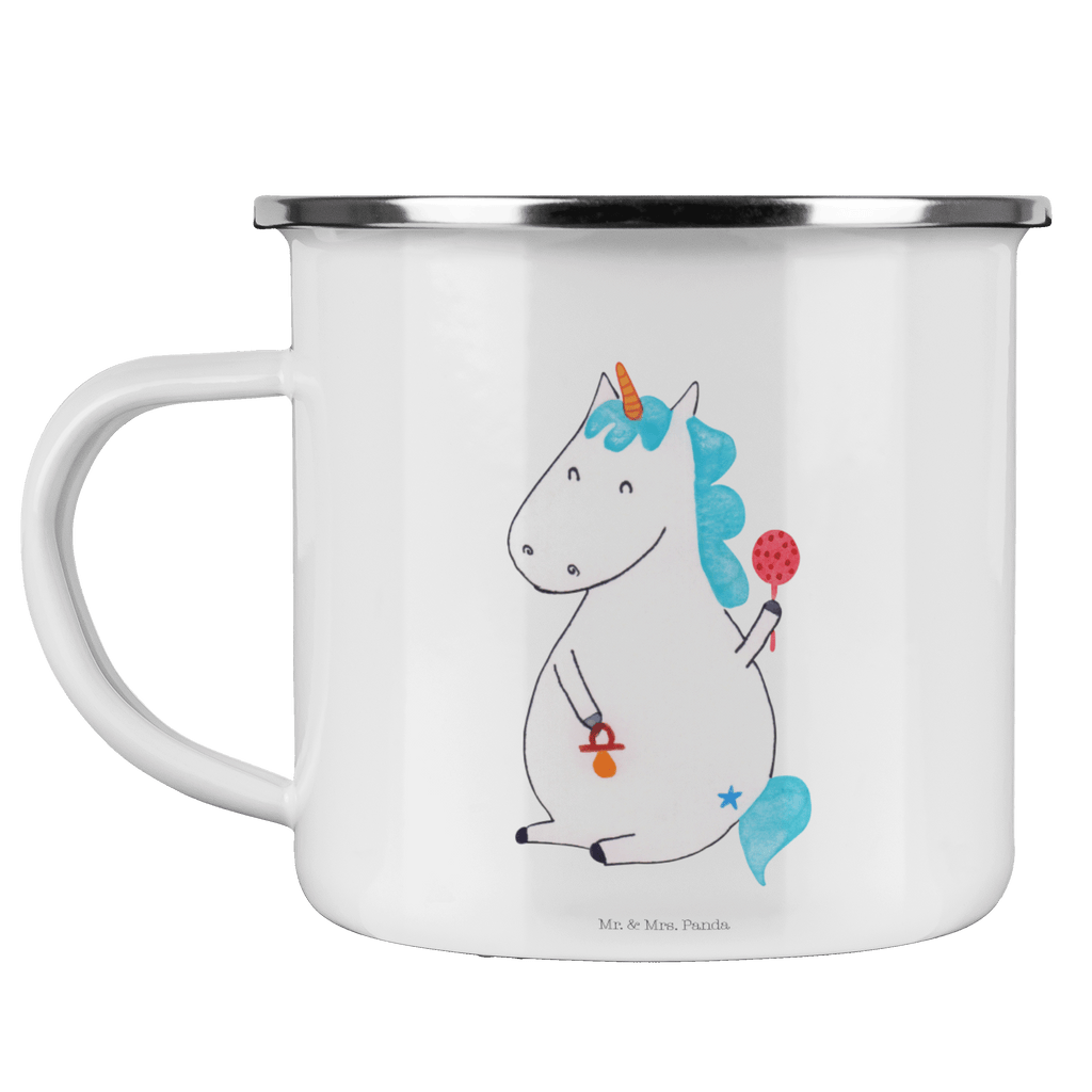 Camping Emaille Tasse Einhorn Baby Campingtasse, Trinkbecher, Metalltasse, Outdoor Tasse, Emaille Trinkbecher, Blechtasse Outdoor, Emaille Campingbecher, Edelstahl Trinkbecher, Metalltasse für Camping, Kaffee Blechtasse, Camping Tasse Metall, Einhorn, Einhörner, Einhorn Deko, Pegasus, Unicorn, Mutter, Geburt, Geburtstag, erstes Kind, Baby, Babyglück, Nachwuchs, Eltern, Party, Kind, Schnuller