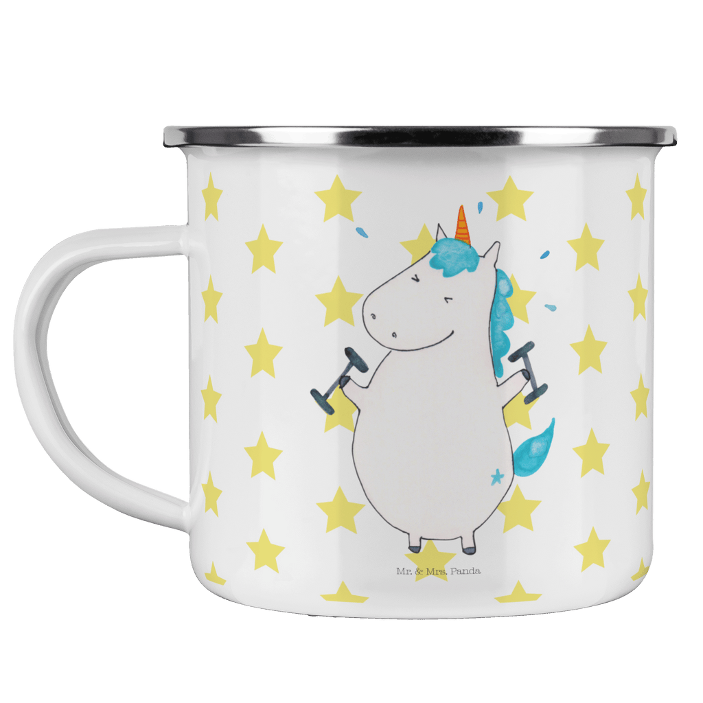 Camping Emaille Tasse Einhorn Fitness Campingtasse, Trinkbecher, Metalltasse, Outdoor Tasse, Emaille Trinkbecher, Blechtasse Outdoor, Emaille Campingbecher, Edelstahl Trinkbecher, Metalltasse für Camping, Kaffee Blechtasse, Camping Tasse Metall, Einhorn, Einhörner, Einhorn Deko, Pegasus, Unicorn, Gym, Fitness, Fitnessstudio, Diät, Abnehmen, Sport, Pumpen, Geräte, Sixpack