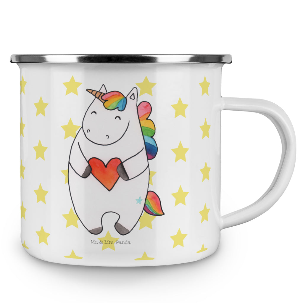 Camping Emaille Tasse Einhorn Herz Campingtasse, Trinkbecher, Metalltasse, Outdoor Tasse, Emaille Trinkbecher, Blechtasse Outdoor, Emaille Campingbecher, Edelstahl Trinkbecher, Metalltasse für Camping, Kaffee Blechtasse, Camping Tasse Metall, Einhorn, Einhörner, Einhorn Deko, Pegasus, Unicorn, Herz, schlimm, böse, witzig, lustig, Freundin, anders, bunt