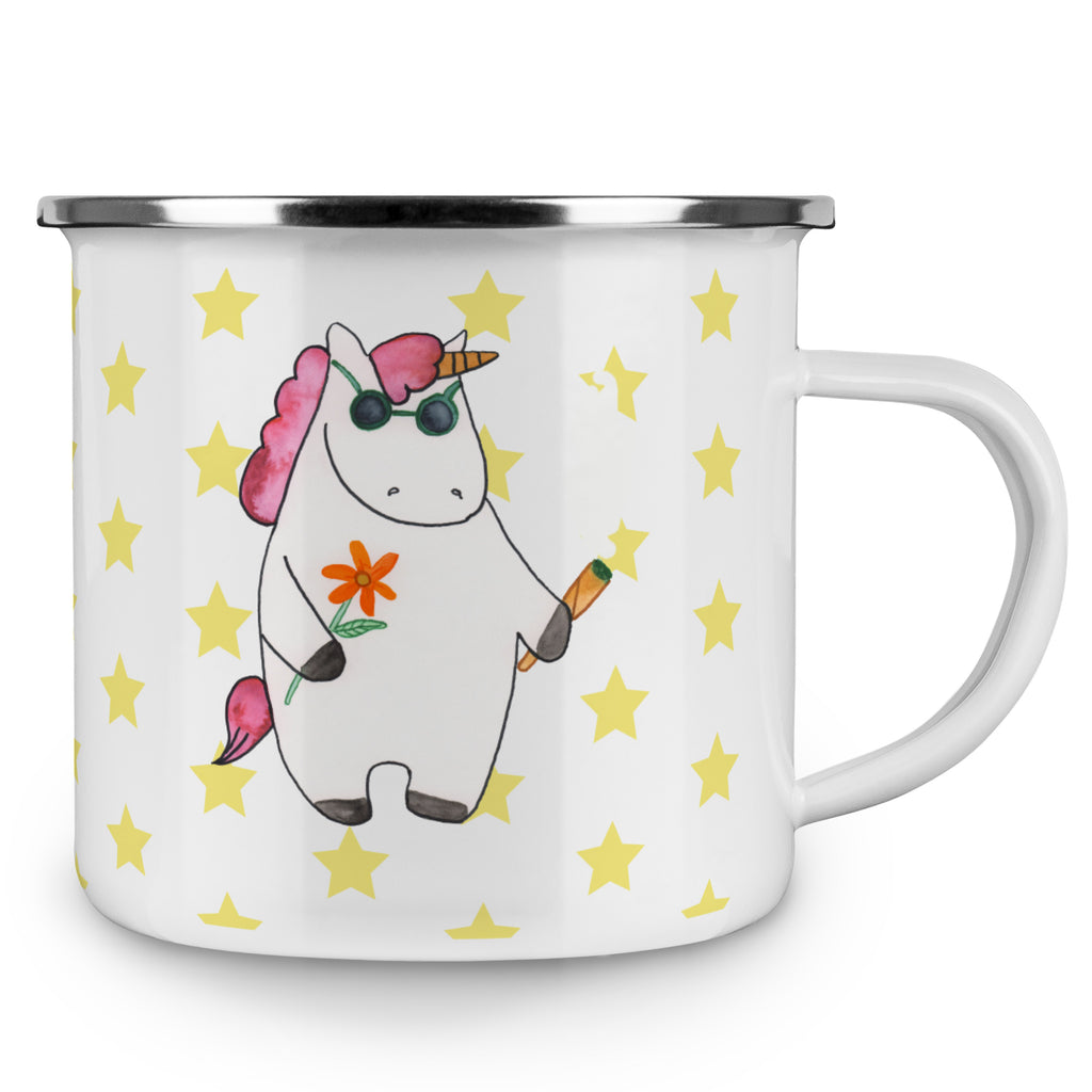 Camping Emaille Tasse Einhorn Woodstock Campingtasse, Trinkbecher, Metalltasse, Outdoor Tasse, Emaille Trinkbecher, Blechtasse Outdoor, Emaille Campingbecher, Edelstahl Trinkbecher, Metalltasse für Camping, Kaffee Blechtasse, Camping Tasse Metall, Einhorn, Einhörner, Einhorn Deko, Pegasus, Unicorn, Kiffen, Joint, Zigarette, Alkohol, Party, Spaß. lustig, witzig, Woodstock