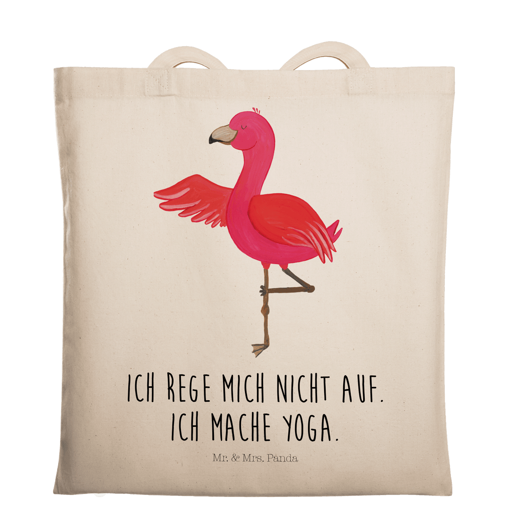Tragetasche Flamingo Yoga Beuteltasche, Beutel, Einkaufstasche, Jutebeutel, Stoffbeutel, Flamingo, Vogel, Yoga, Namaste, Achtsamkeit, Yoga-Übung, Entspannung, Ärger, Aufregen, Tiefenentspannung