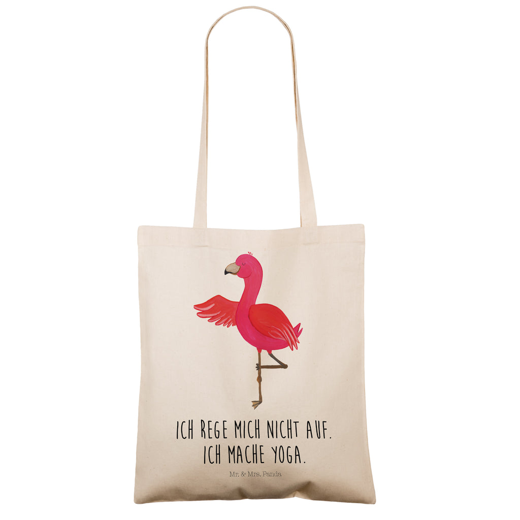 Tragetasche Flamingo Yoga Beuteltasche, Beutel, Einkaufstasche, Jutebeutel, Stoffbeutel, Flamingo, Vogel, Yoga, Namaste, Achtsamkeit, Yoga-Übung, Entspannung, Ärger, Aufregen, Tiefenentspannung