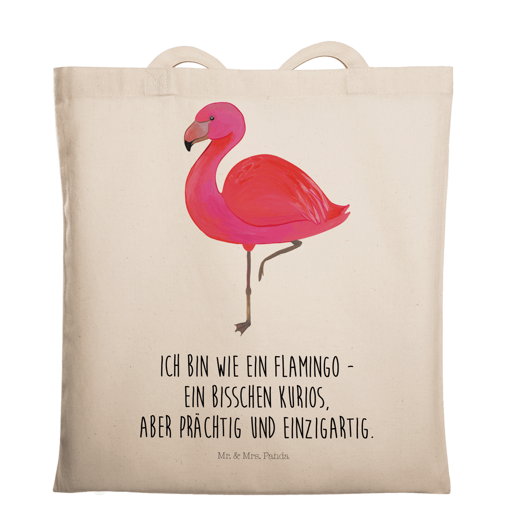 Tragetasche Flamingo classic Beuteltasche, Beutel, Einkaufstasche, Jutebeutel, Stoffbeutel, Flamingo, Einzigartig, Selbstliebe, Stolz, ich, für mich, Spruch, Freundin, Freundinnen, Außenseiter, Sohn, Tochter, Geschwister