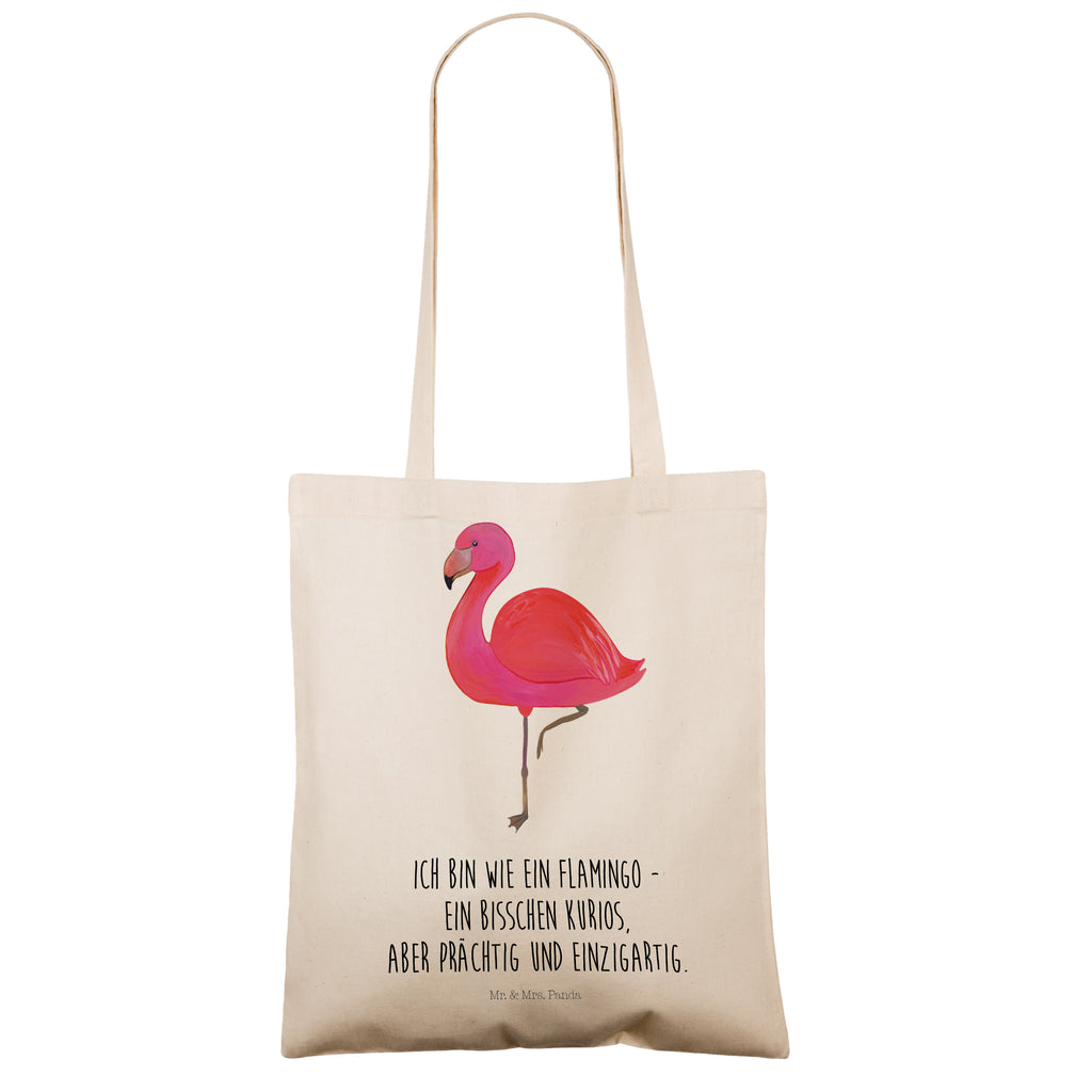 Tragetasche Flamingo classic Beuteltasche, Beutel, Einkaufstasche, Jutebeutel, Stoffbeutel, Flamingo, Einzigartig, Selbstliebe, Stolz, ich, für mich, Spruch, Freundin, Freundinnen, Außenseiter, Sohn, Tochter, Geschwister
