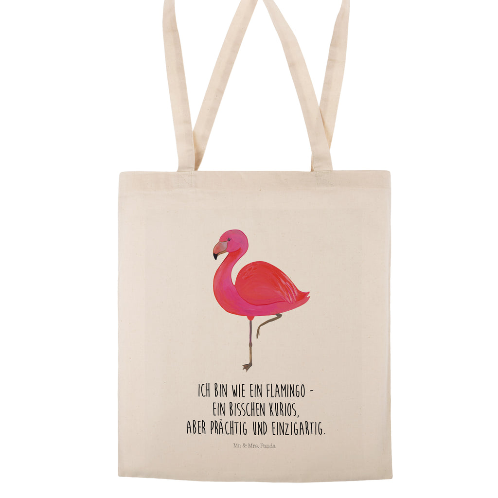 Tragetasche Flamingo classic Beuteltasche, Beutel, Einkaufstasche, Jutebeutel, Stoffbeutel, Flamingo, Einzigartig, Selbstliebe, Stolz, ich, für mich, Spruch, Freundin, Freundinnen, Außenseiter, Sohn, Tochter, Geschwister