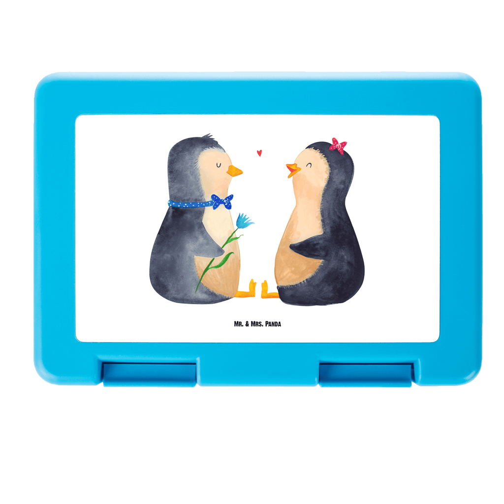 Brotdose Pinguin Pärchen Brotbox, Snackbox, Lunch box, Butterbrotdose, Brotzeitbox, Pinguin, Pinguine, Liebe, Liebespaar, Liebesbeweis, Liebesgeschenk, Verlobung, Jahrestag, Hochzeitstag, Hochzeit, Hochzeitsgeschenk, große Liebe, Traumpaar