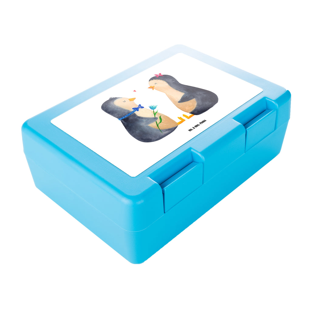 Brotdose Pinguin Pärchen Brotbox, Snackbox, Lunch box, Butterbrotdose, Brotzeitbox, Pinguin, Pinguine, Liebe, Liebespaar, Liebesbeweis, Liebesgeschenk, Verlobung, Jahrestag, Hochzeitstag, Hochzeit, Hochzeitsgeschenk, große Liebe, Traumpaar
