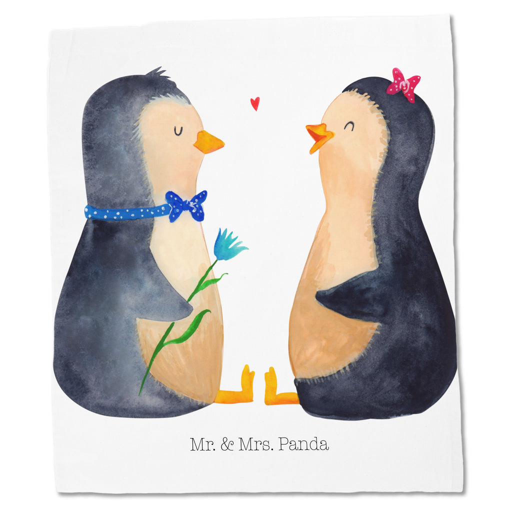 Tragetasche Pinguin Pärchen Beuteltasche, Beutel, Einkaufstasche, Jutebeutel, Stoffbeutel, Pinguin, Pinguine, Liebe, Liebespaar, Liebesbeweis, Liebesgeschenk, Verlobung, Jahrestag, Hochzeitstag, Hochzeit, Hochzeitsgeschenk, große Liebe, Traumpaar