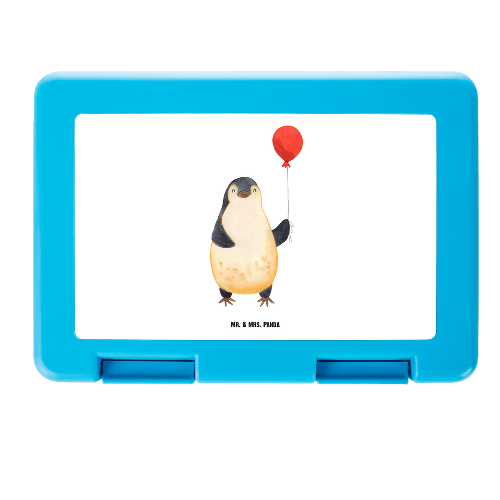 Brotdose Pinguin Luftballon Brotbox, Snackbox, Lunch box, Butterbrotdose, Brotzeitbox, Pinguin, Pinguine, Luftballon, Tagträume, Lebenslust, Geschenk Freundin, Geschenkidee, beste Freundin, Motivation, Neustart, neues Leben, Liebe, Glück