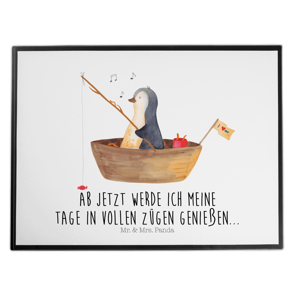 Schreibtischunterlage Pinguin Angelboot Schreibunterlage, Schreibtischauflage, Bürobedarf, Büroartikel, Schreibwaren, Schreibtisch Unterlagen, Schreibtischunterlage Groß, Pinguin, Pinguine, Angeln, Boot, Angelboot, Lebenslust, Leben, genießen, Motivation, Neustart, Neuanfang, Trennung, Scheidung, Geschenkidee Liebeskummer